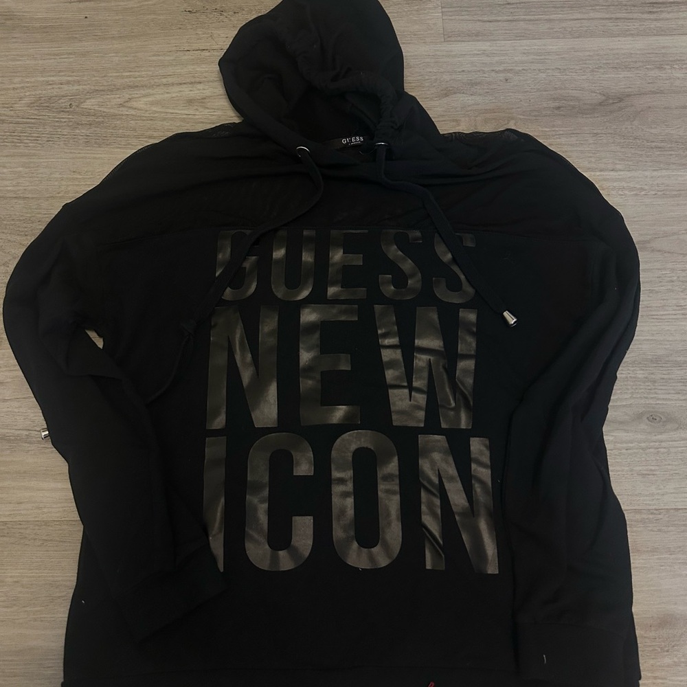 GUESS Black 'New Icon' Hoodie